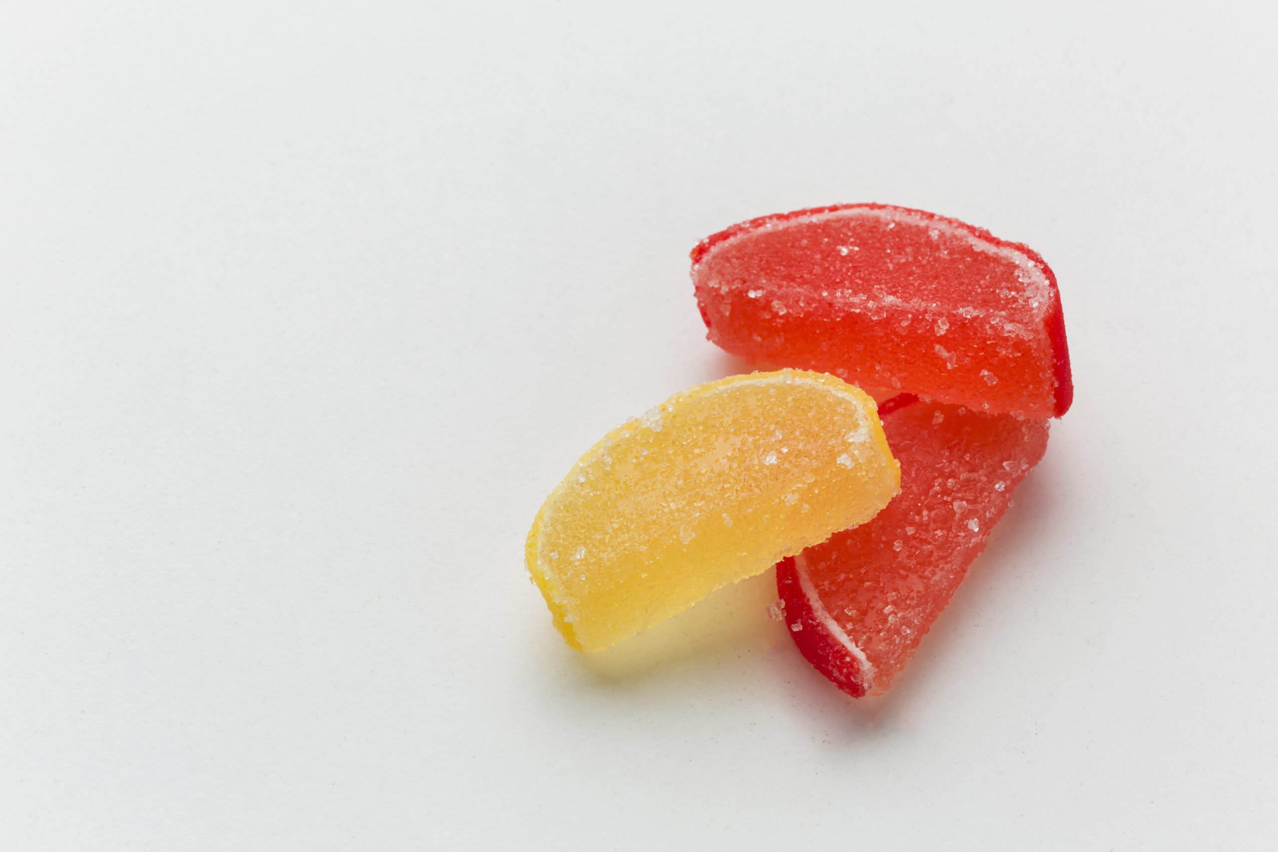 sweet gummy fruit whiter table scaled